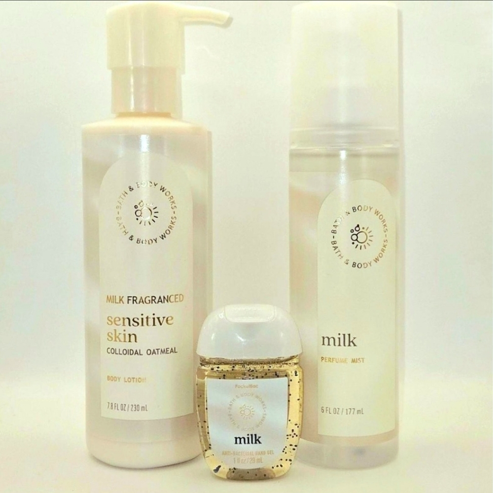 Bath & Body Works Milk Sensitive Skin Trio